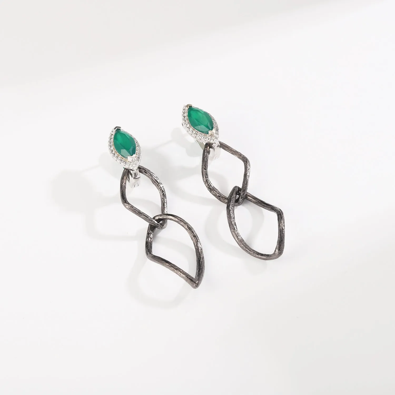 Buckle Silver Drop Earrings for Women