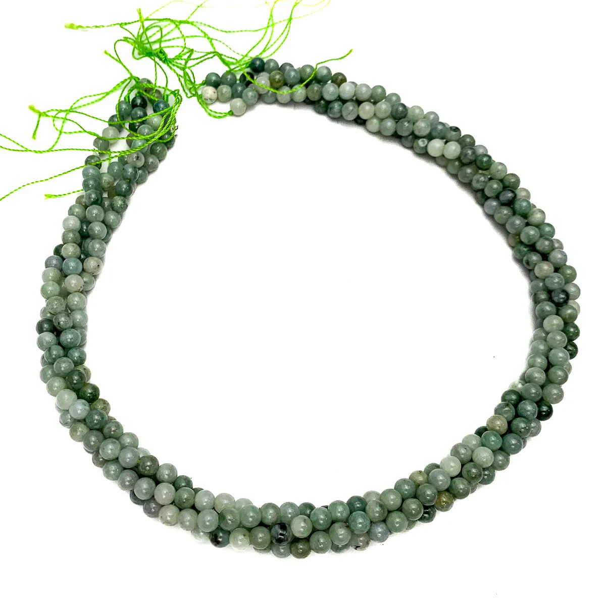 Burmese AAA Jadeite 4mm Smooth Rounds