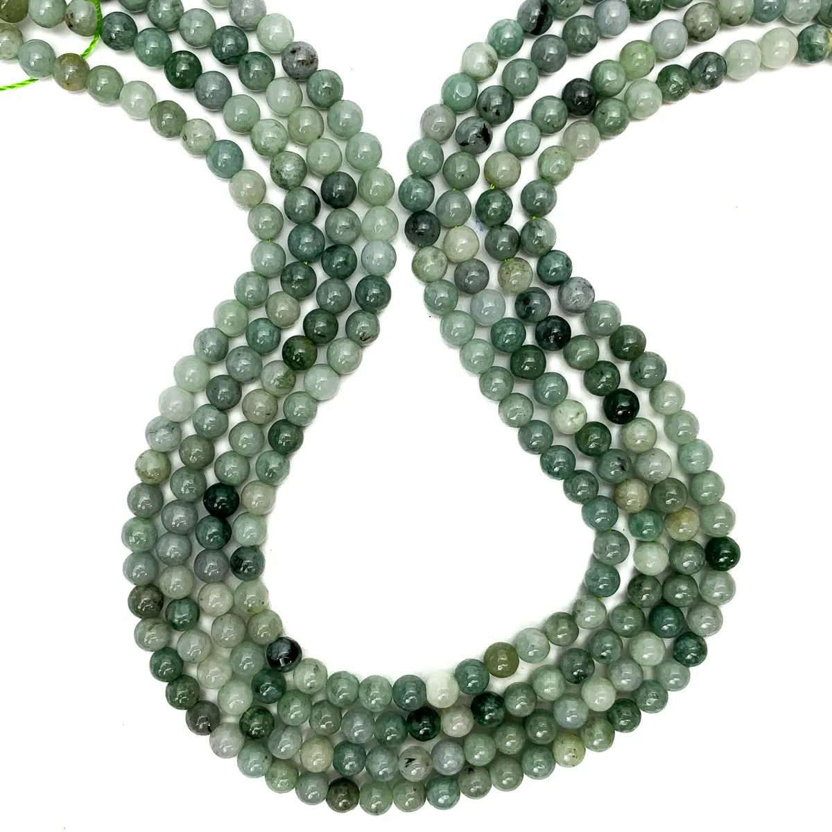 Burmese AAA Jadeite 4mm Smooth Rounds