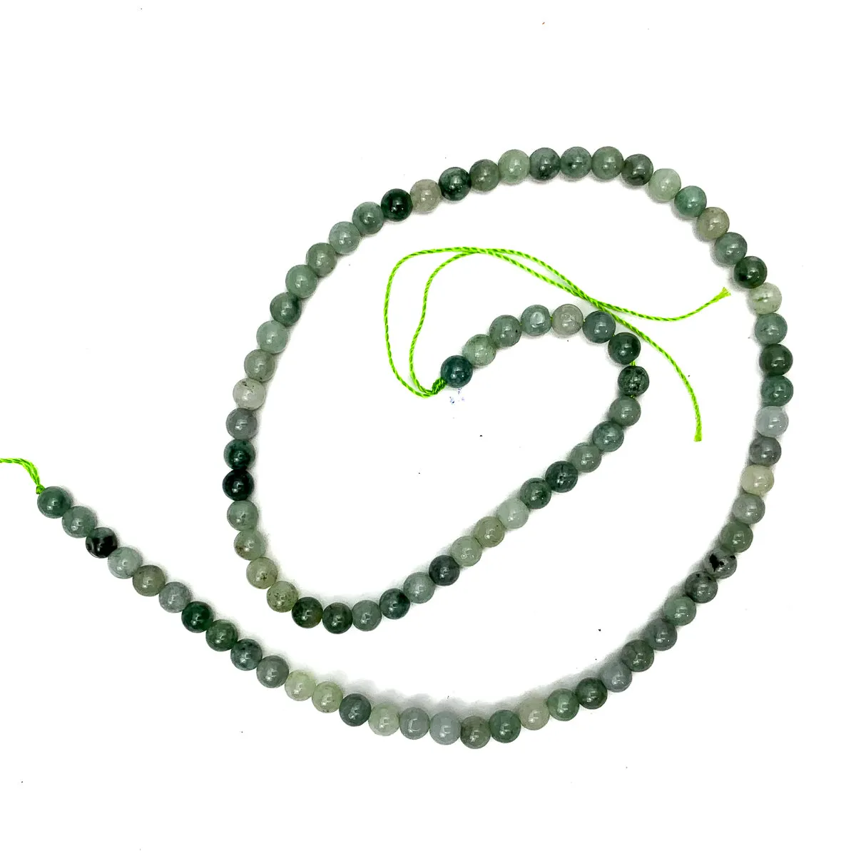 Burmese AAA Jadeite 4mm Smooth Rounds