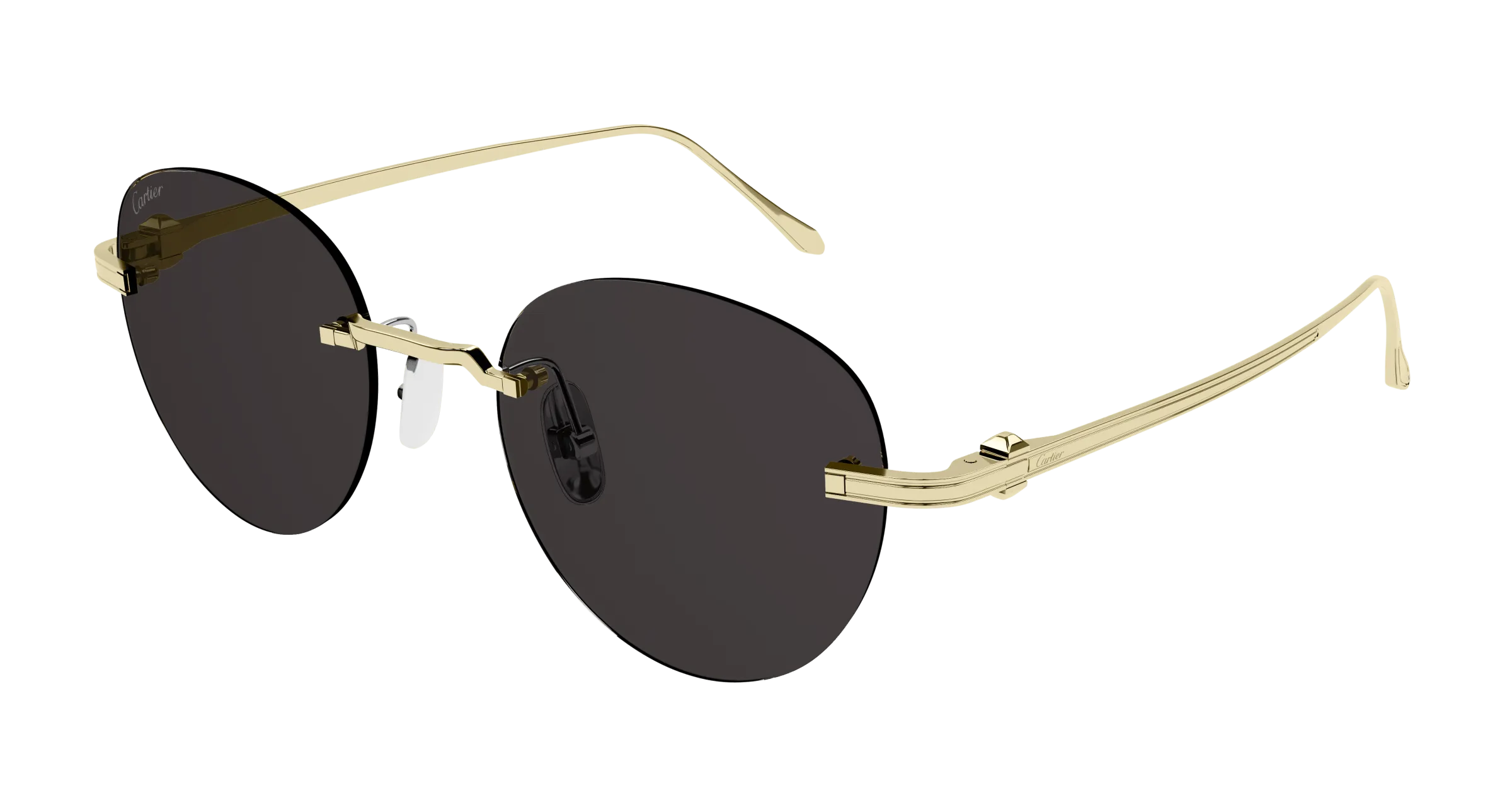 Cartier Round Rimless Sunglasses CT0331S