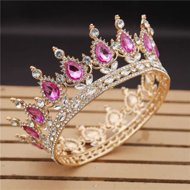 Crystal Bridal or Quince Tiara Baroque Your Majesty Crowns
