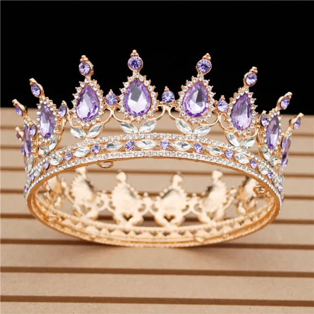 Crystal Bridal or Quince Tiara Baroque Your Majesty Crowns