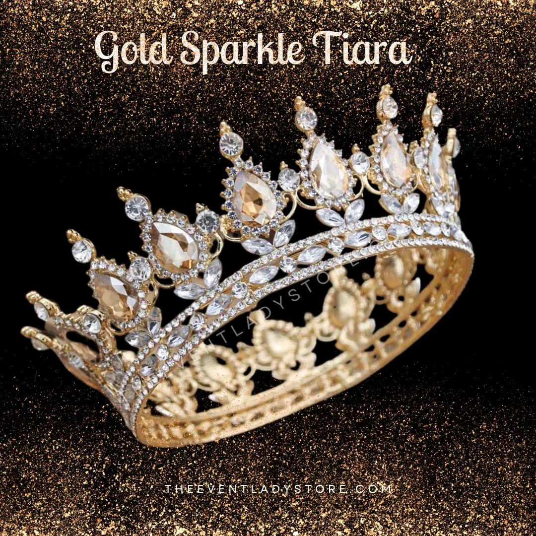 Crystal Bridal or Quince Tiara Baroque Your Majesty Crowns
