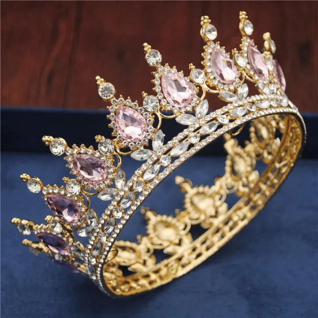 Crystal Bridal or Quince Tiara Baroque Your Majesty Crowns