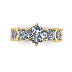 Cubic Zirconia Engagement Ring- Customer Designed Style 2287