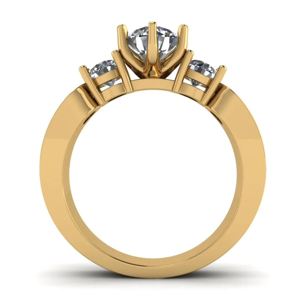 Cubic Zirconia Engagement Ring- Customer Designed Style 2287