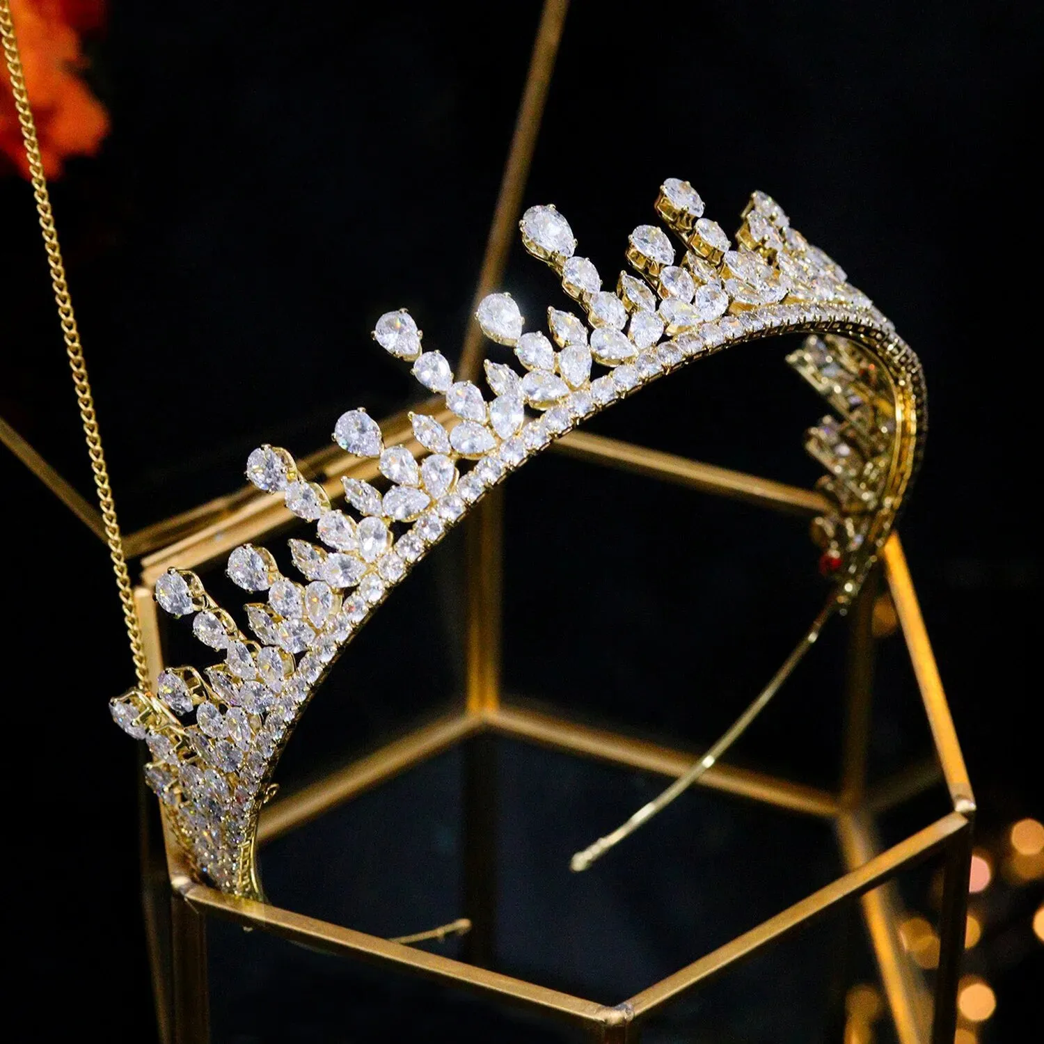 Cubic Zirconia Wedding Tiara and Crown