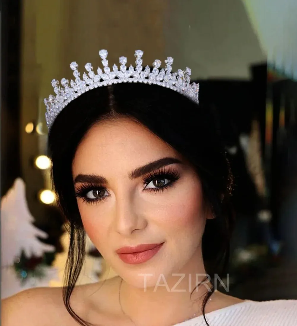 Cubic Zirconia Wedding Tiara and Crown