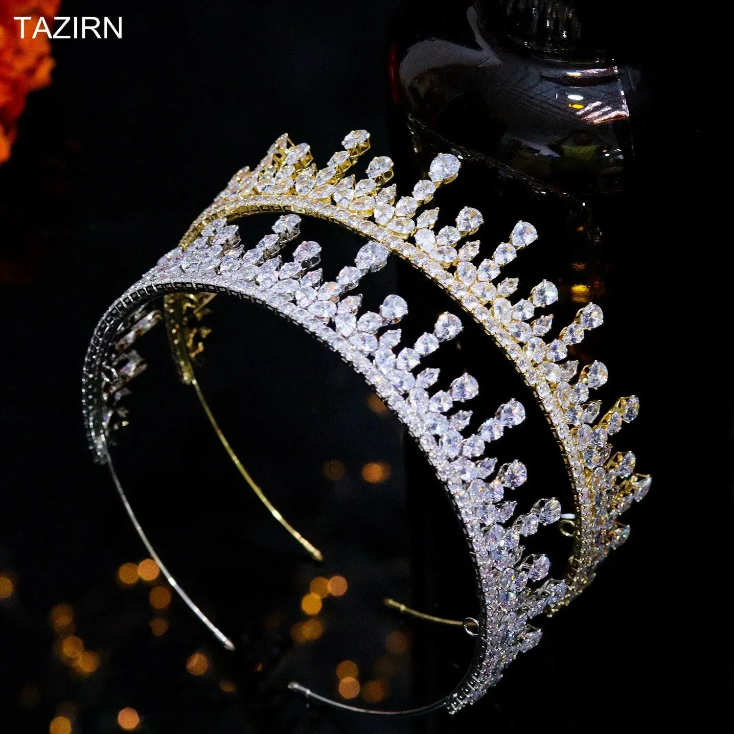 Cubic Zirconia Wedding Tiara and Crown