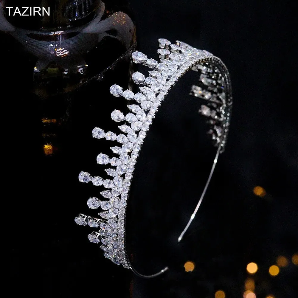 Cubic Zirconia Wedding Tiara and Crown