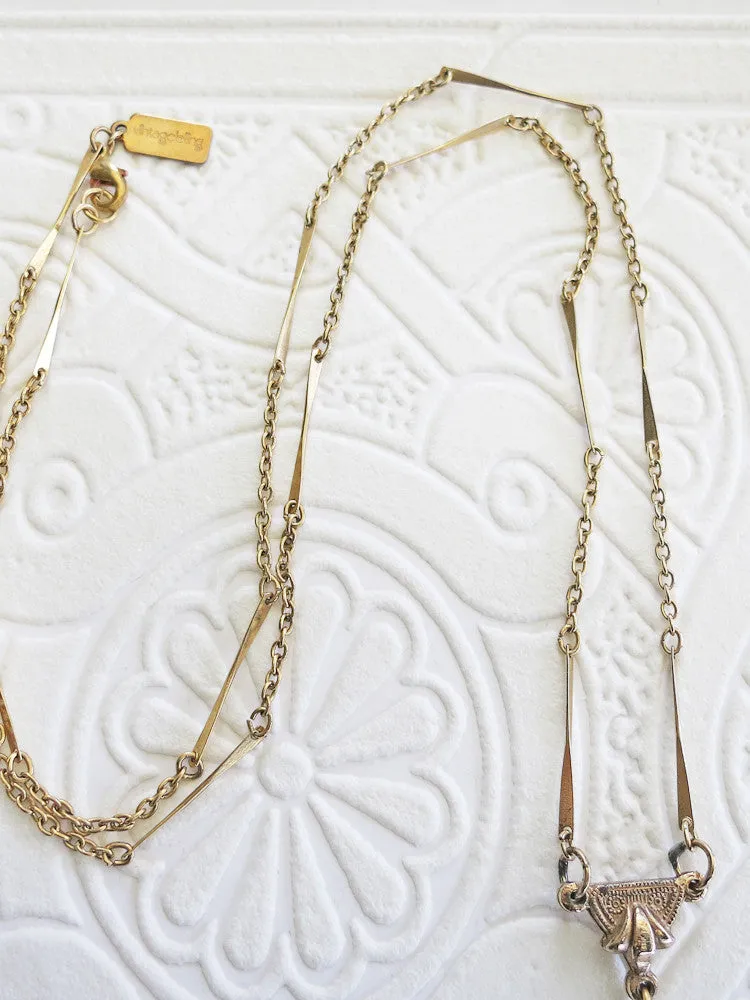 Dainty Watch Fob Necklace