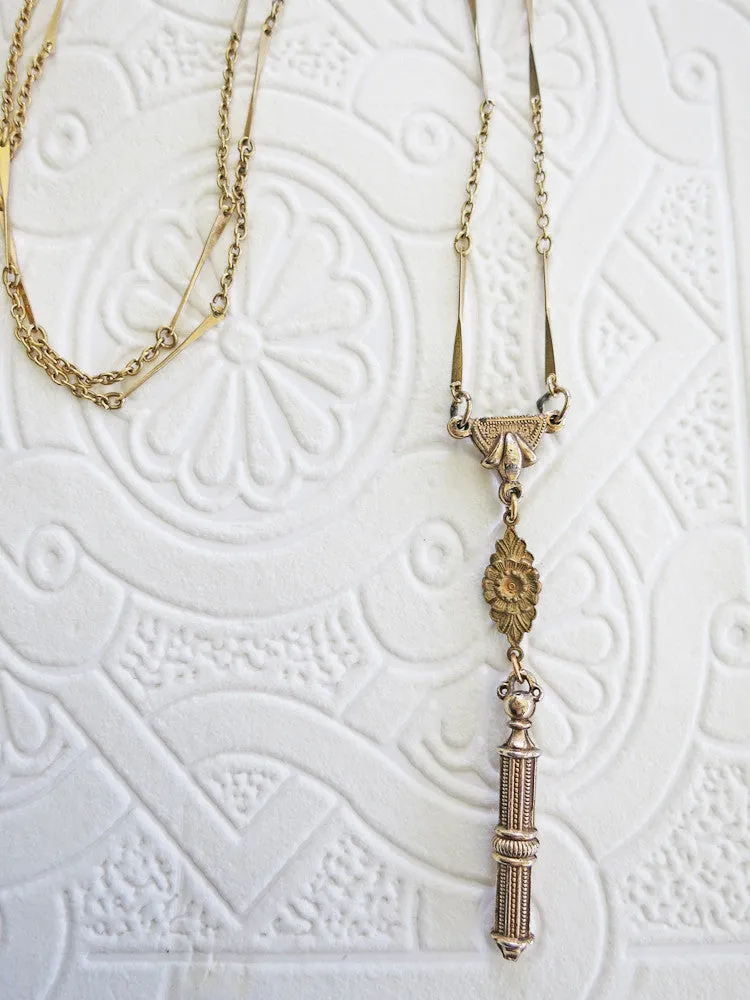 Dainty Watch Fob Necklace