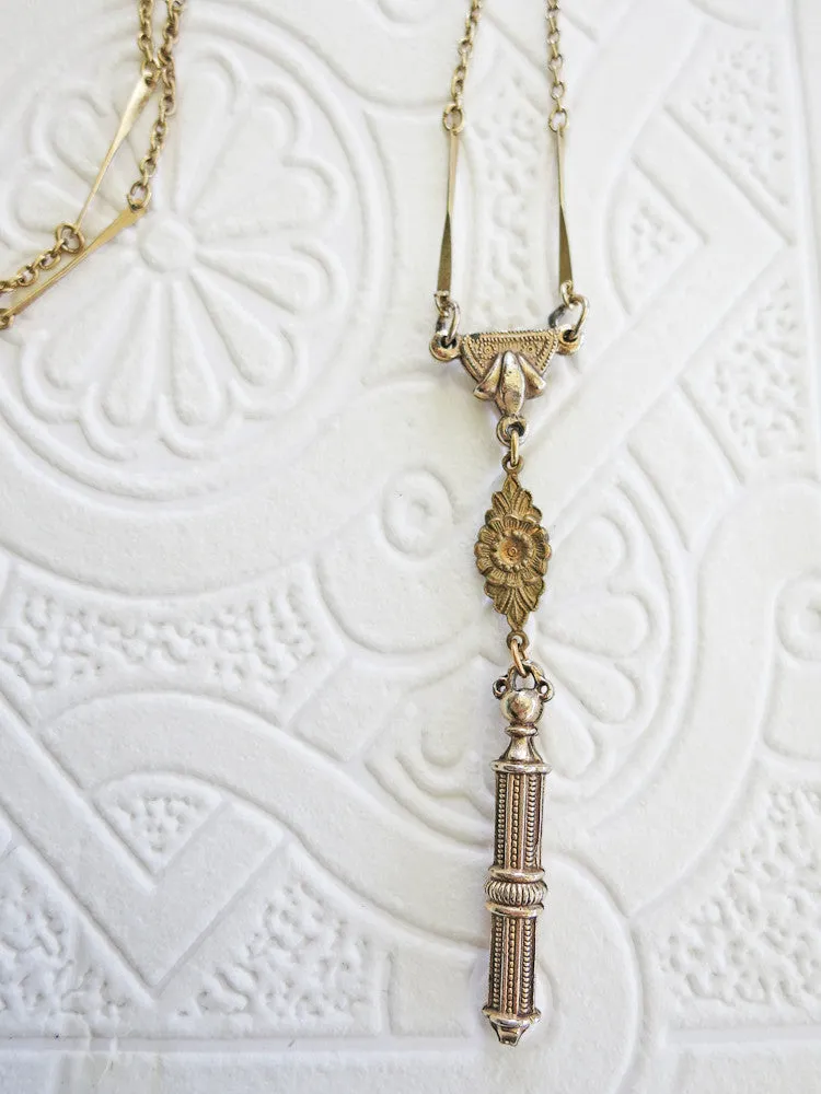 Dainty Watch Fob Necklace