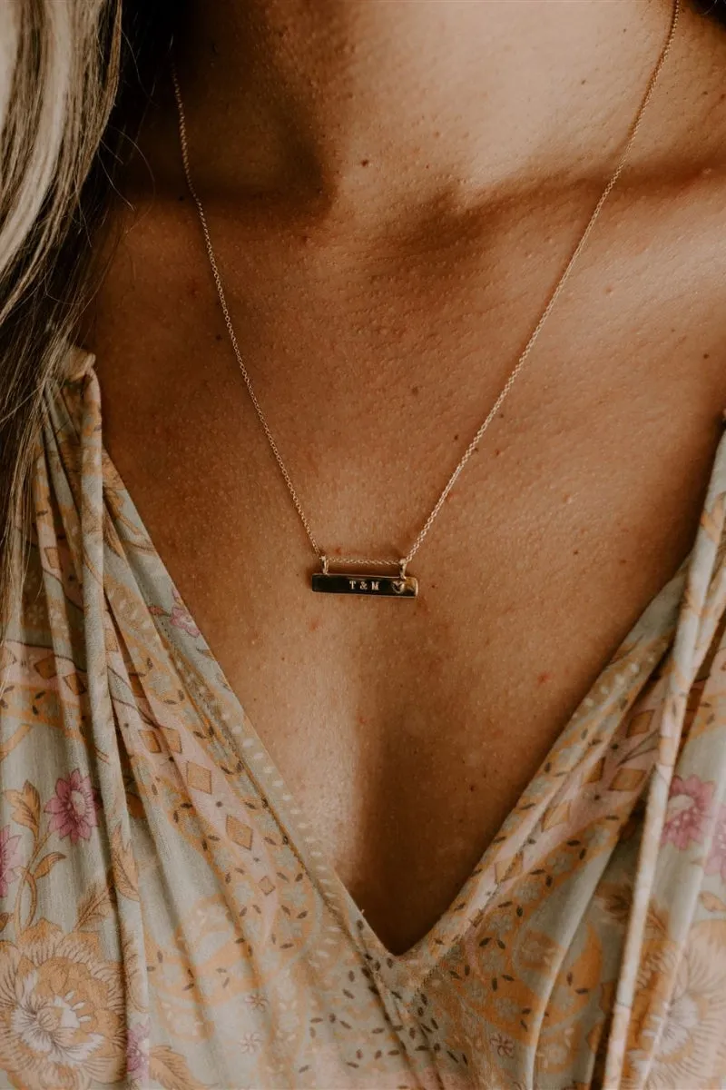 Darling Bar Necklace - Gold