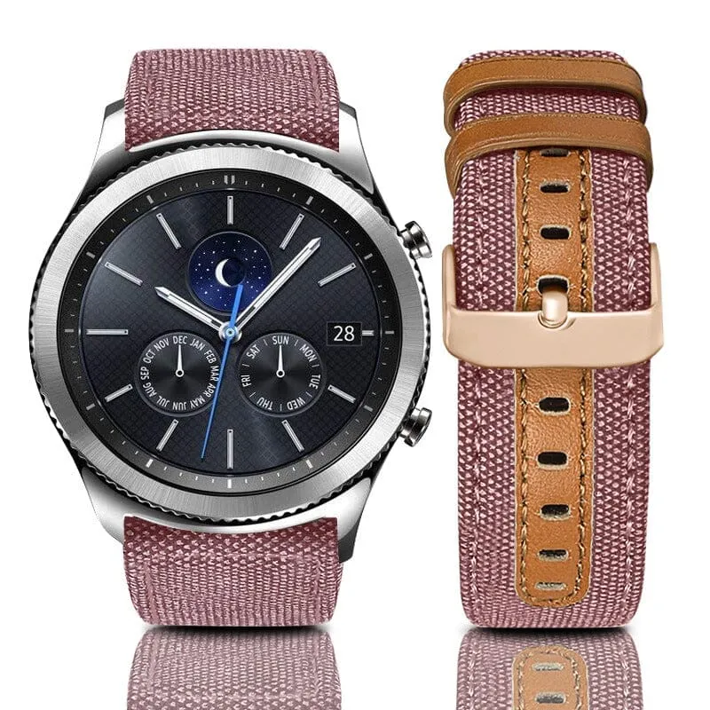Denim & Leather Watch Straps Compatible with the Walkabout Watch 2