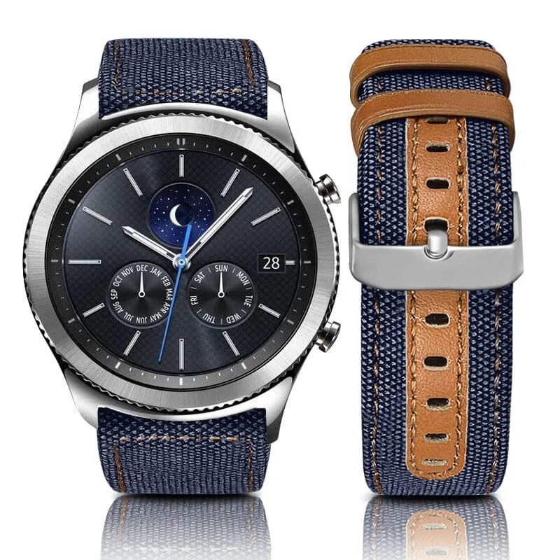 Denim & Leather Watch Straps Compatible with the Walkabout Watch 2