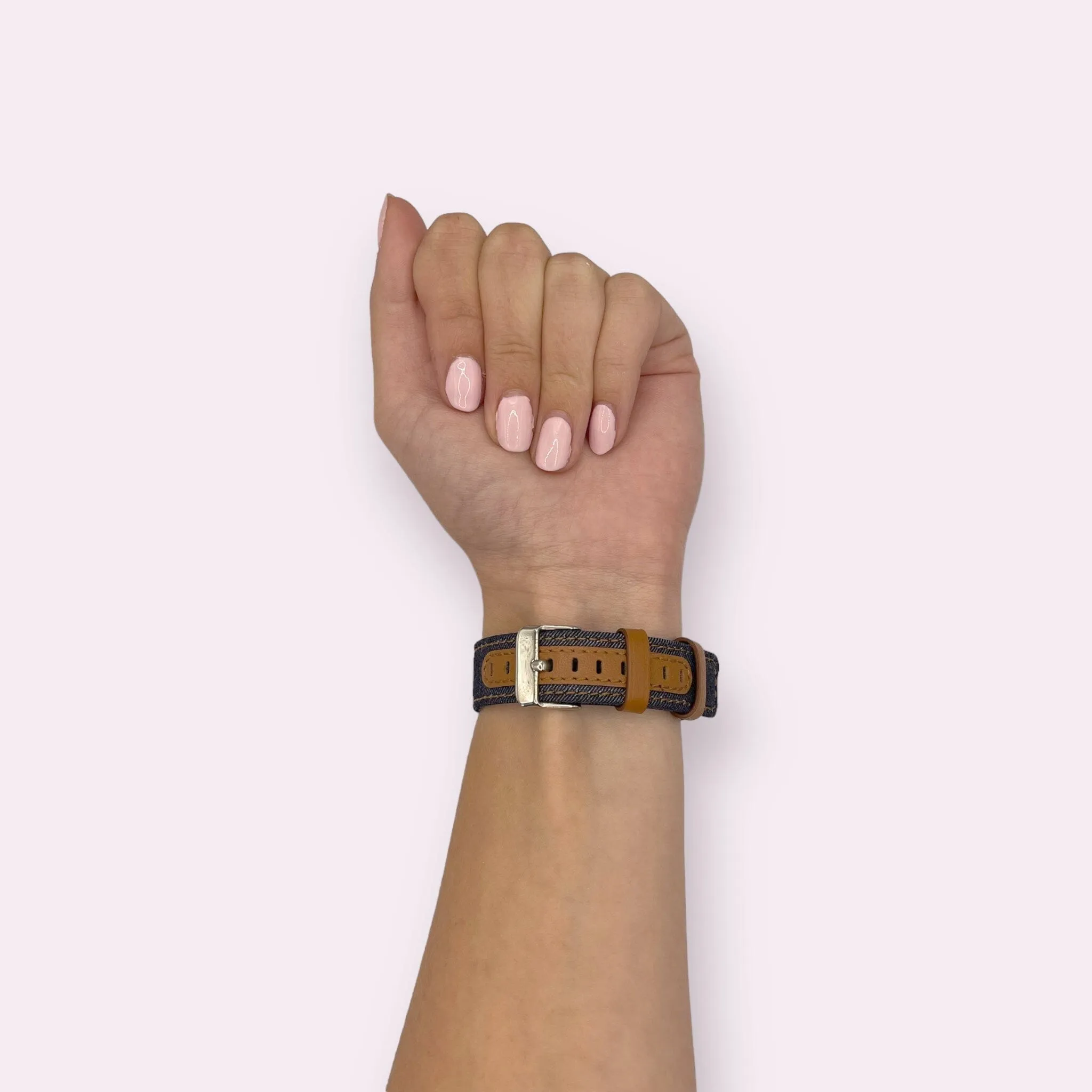 Denim & Leather Watch Straps Compatible with the Walkabout Watch 2