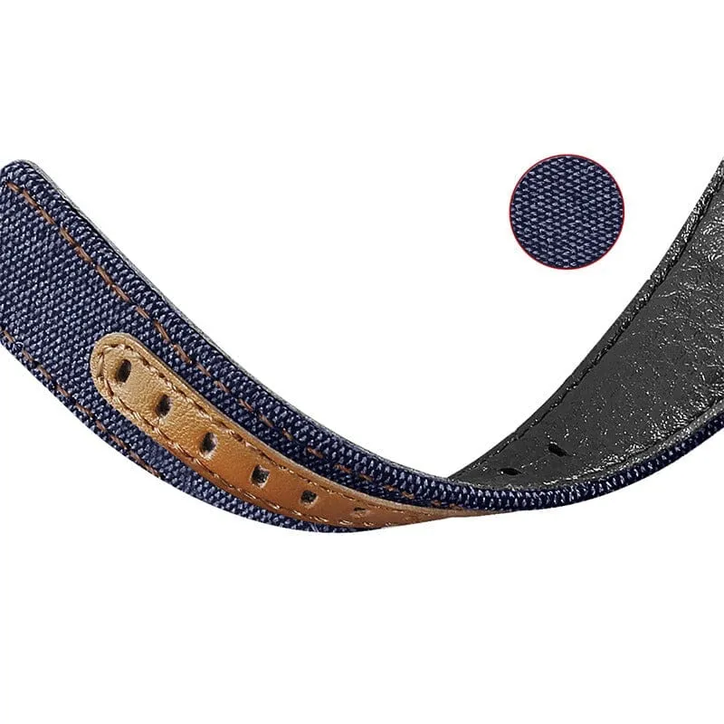 Denim & Leather Watch Straps Compatible with the Walkabout Watch 2