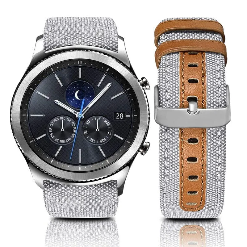 Denim & Leather Watch Straps Compatible with the Walkabout Watch 2