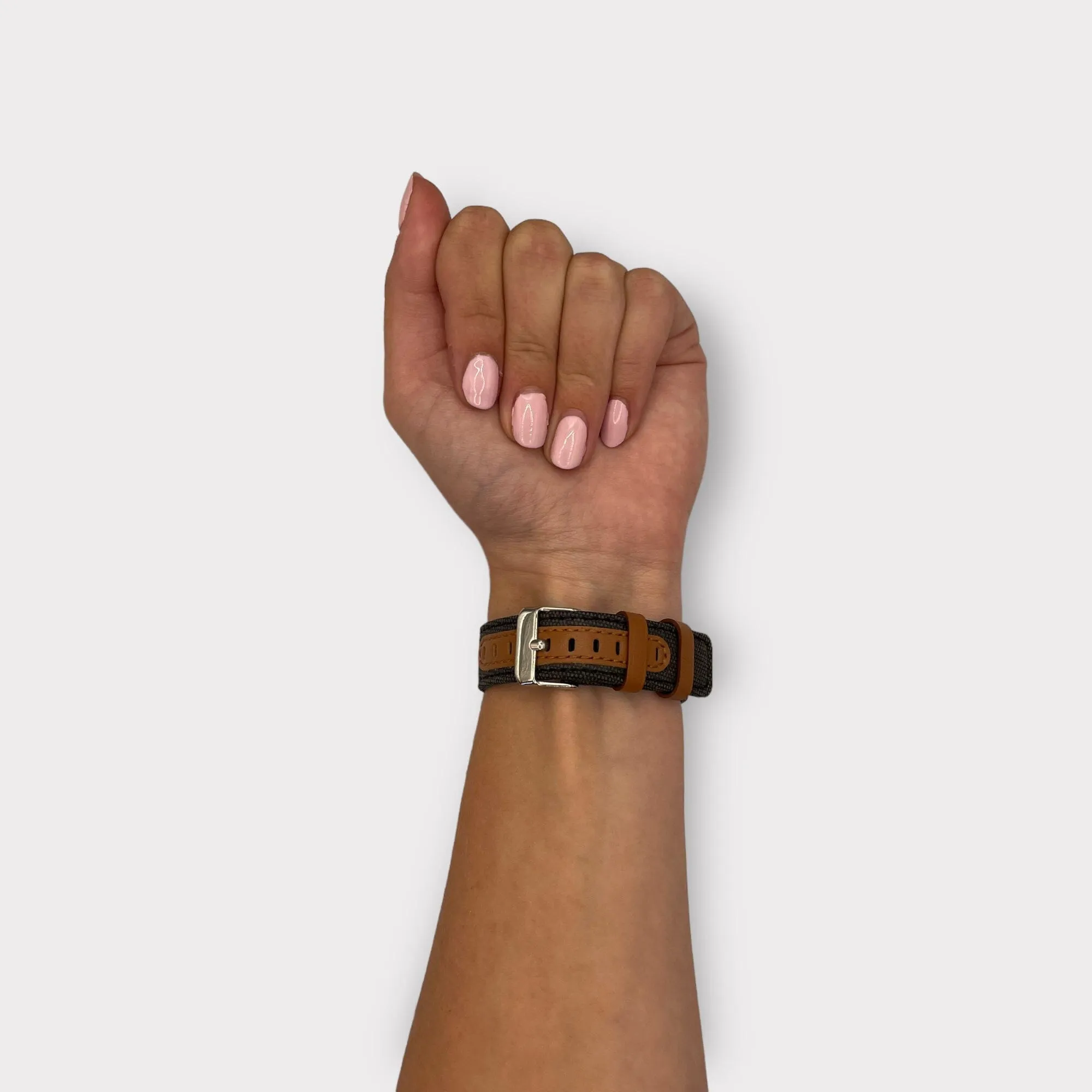 Denim & Leather Watch Straps Compatible with the Walkabout Watch 2