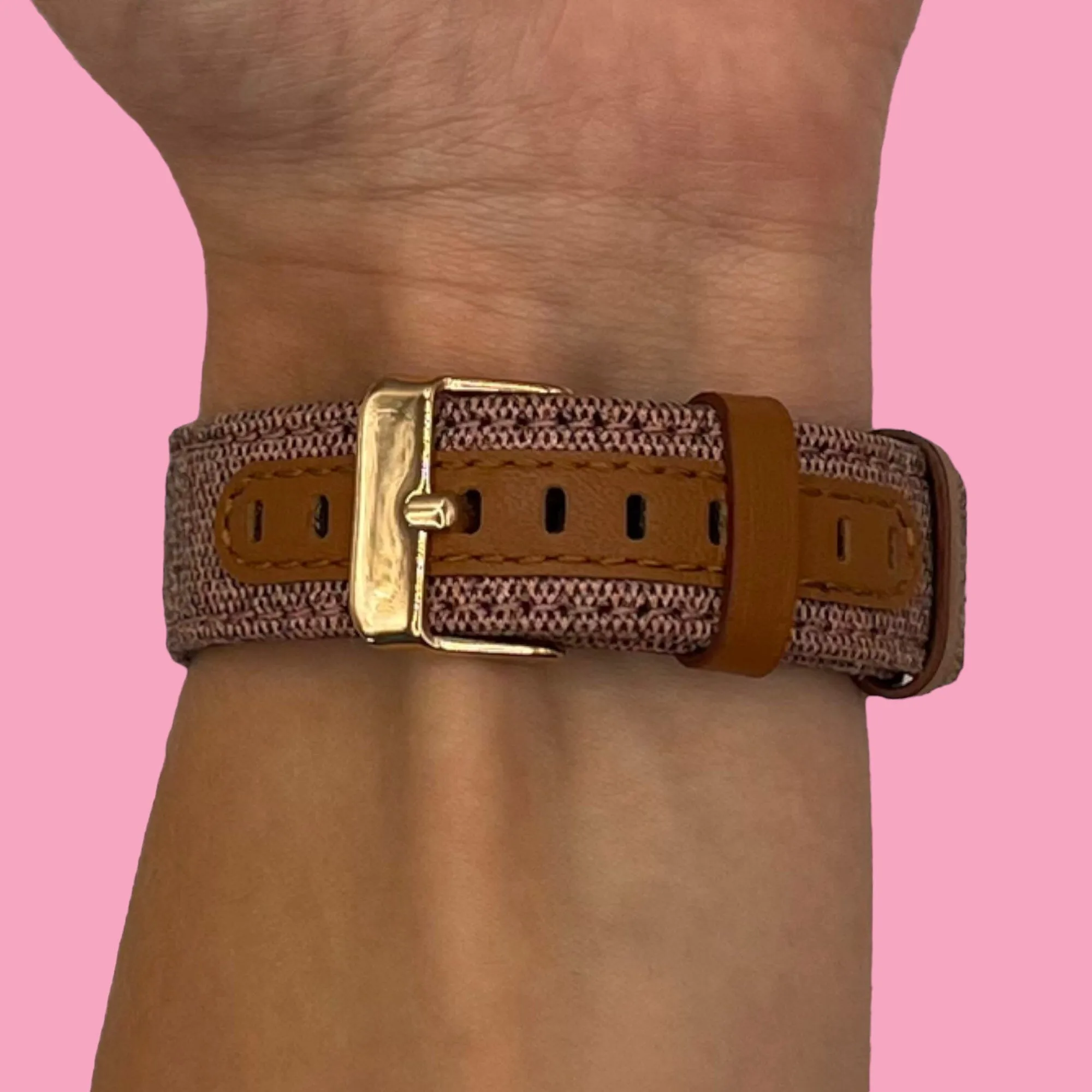 Denim & Leather Watch Straps Compatible with the Walkabout Watch 2