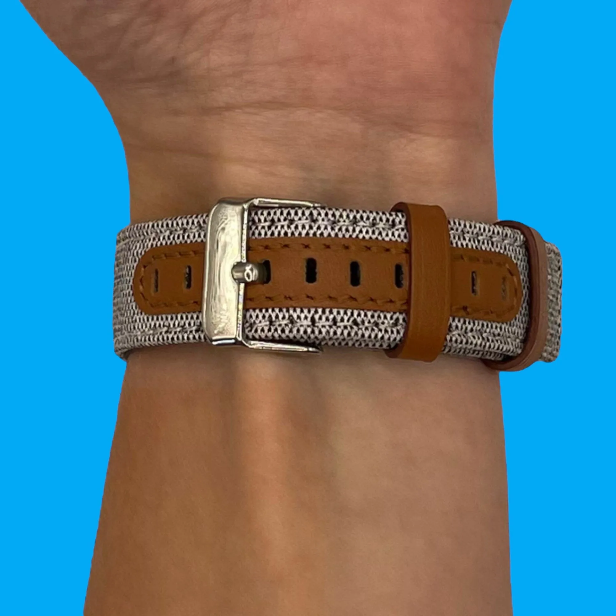 Denim & Leather Watch Straps Compatible with the Walkabout Watch 2
