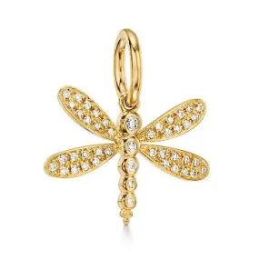 Diamond Dragonfly Pendant
