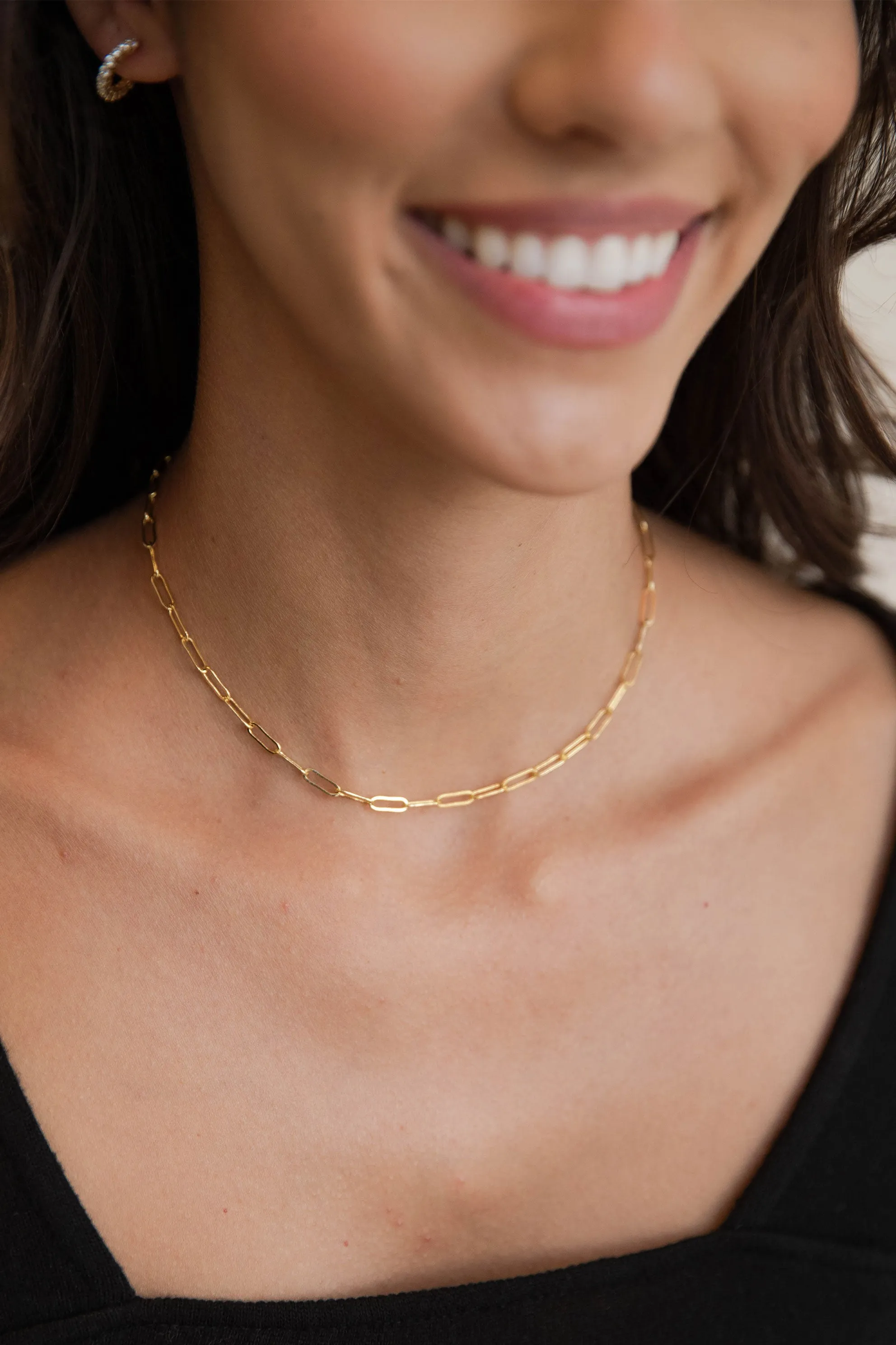 Drew Thin Paper Clip Choker