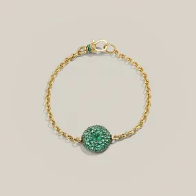 Emerald Pocket Watch Bracelet