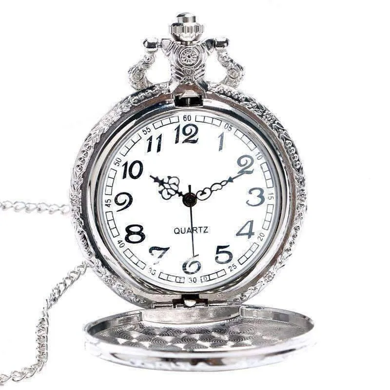 Engineer Two Tone Train Pocket Watch for Man or Woman