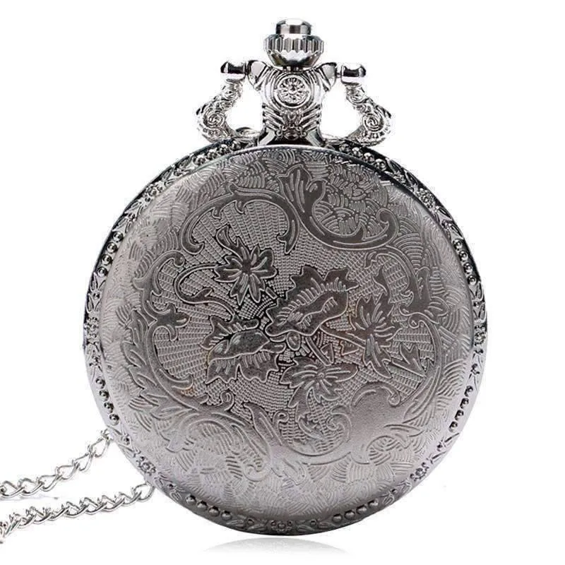 Engineer Two Tone Train Pocket Watch for Man or Woman