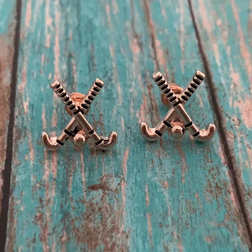 Field Hockey Stud Earrings