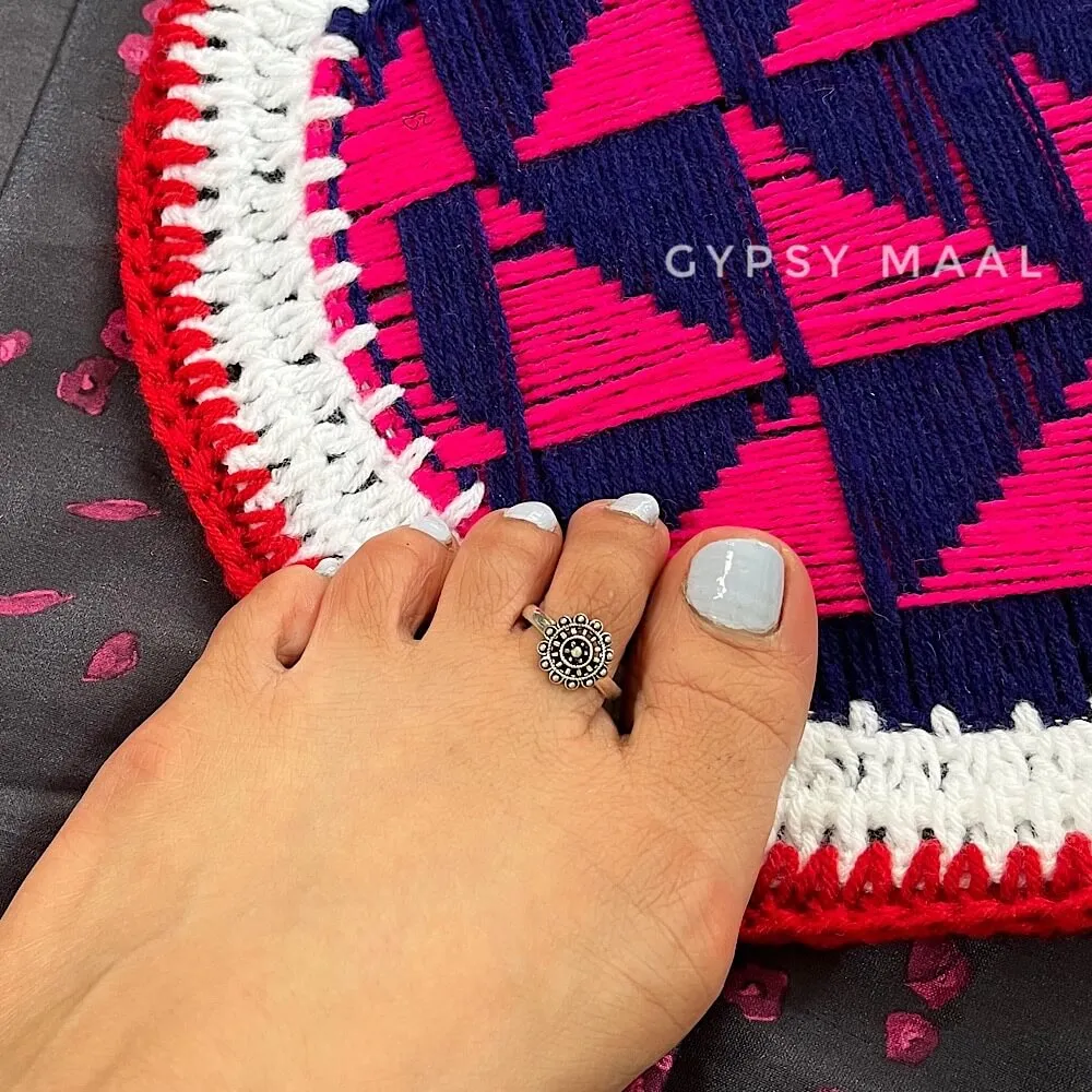 Floral Chakra Toe Ring (single)