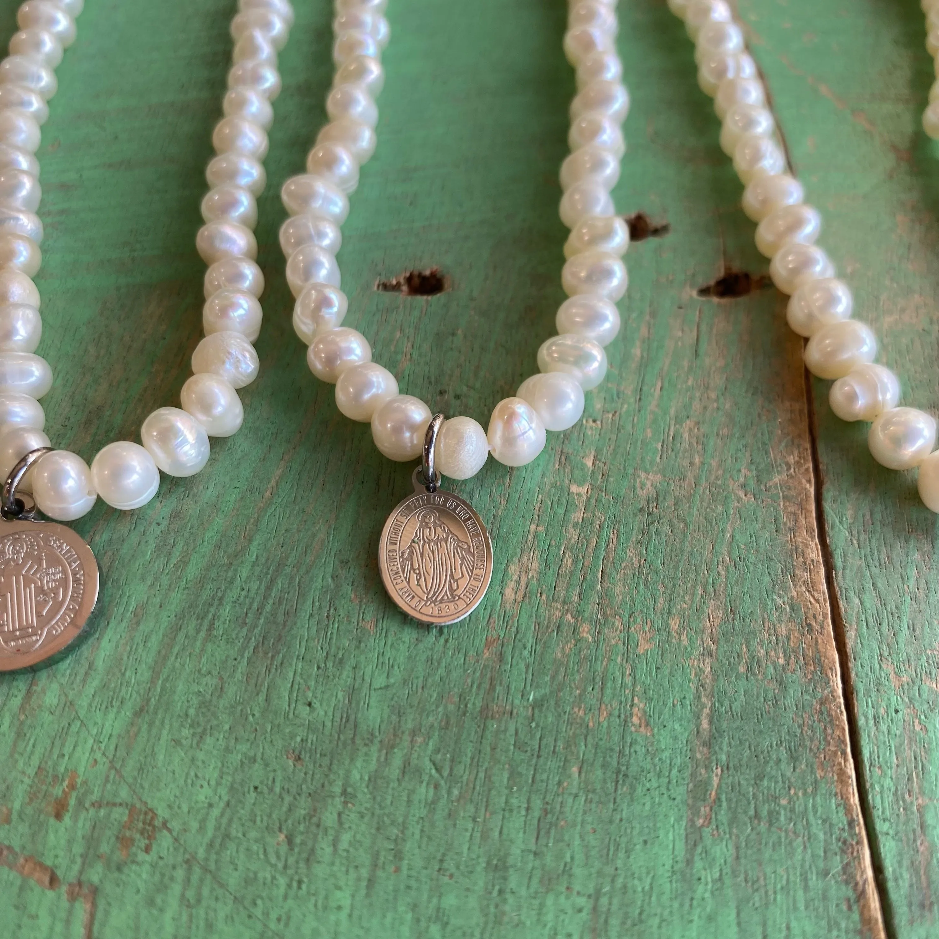 Freshwater Pearl Protection Necklace