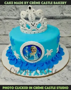 Frozen Ice Tiara Cake