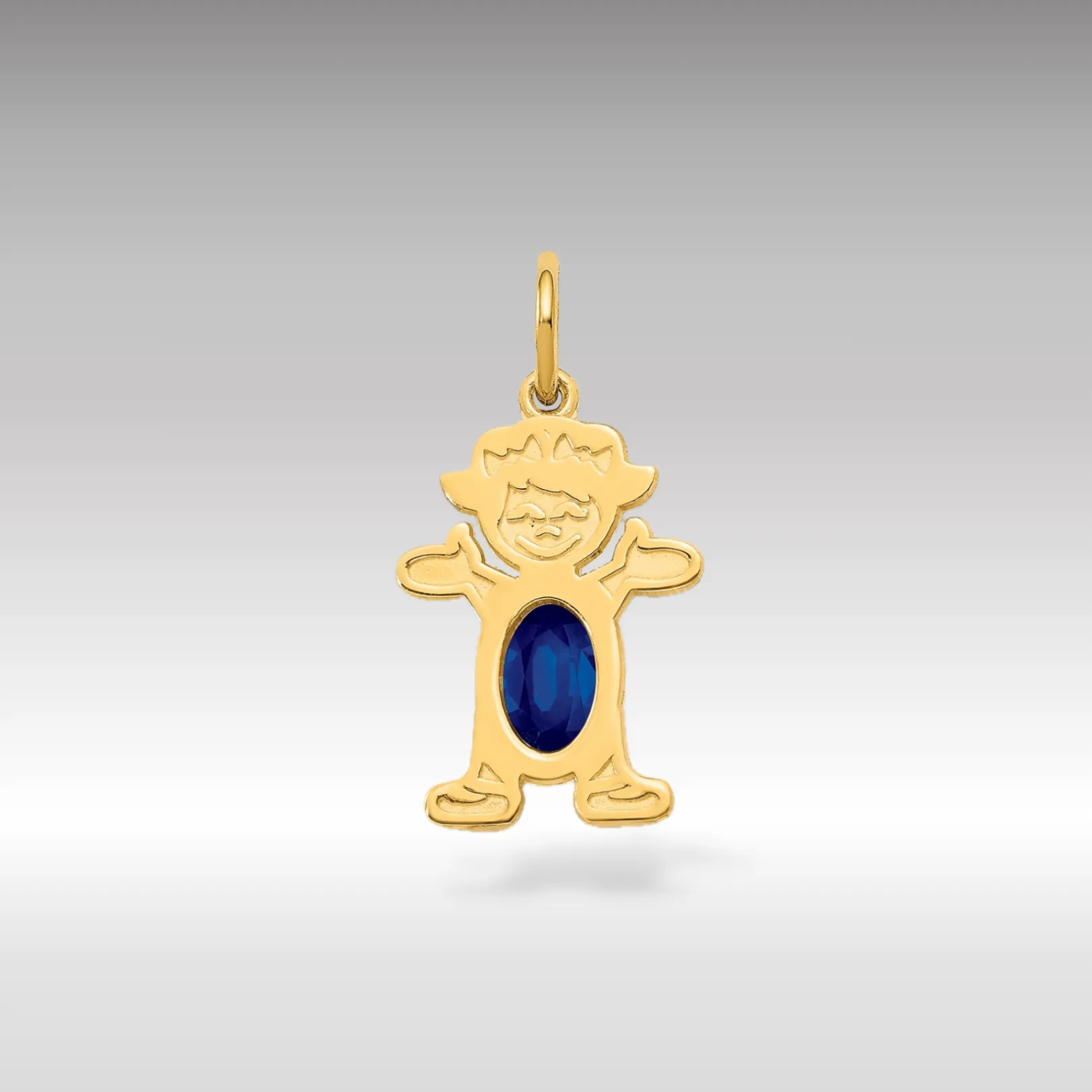 Girl September Birthstone Sapphire Pendant