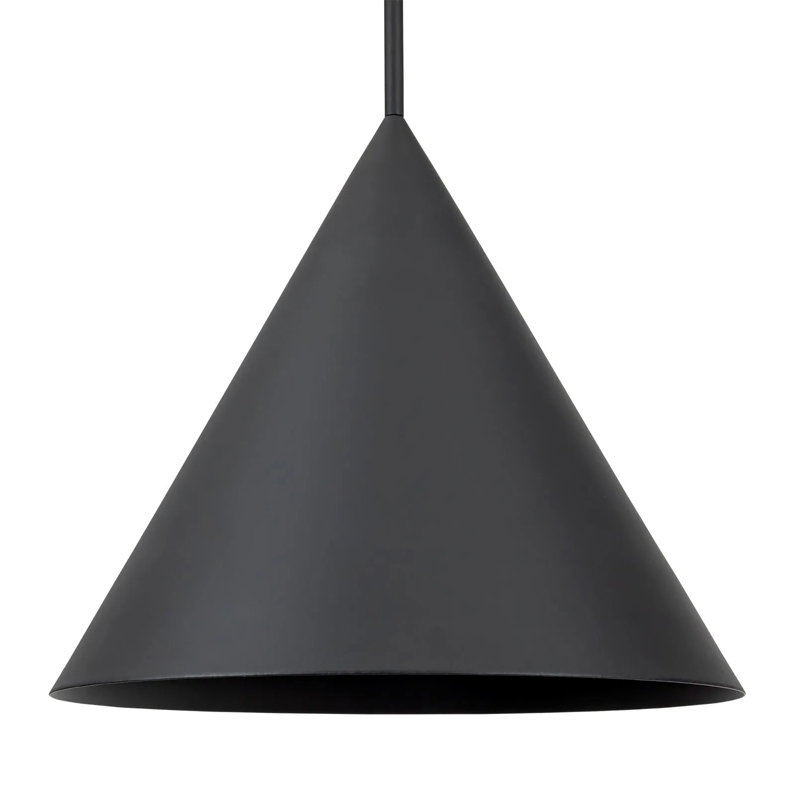 Glowlings 1-Light Modern Black Hanging Cone Shaped Pendant Island Light