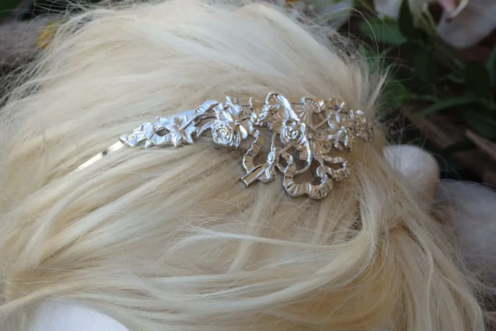 Gold bridal tiara