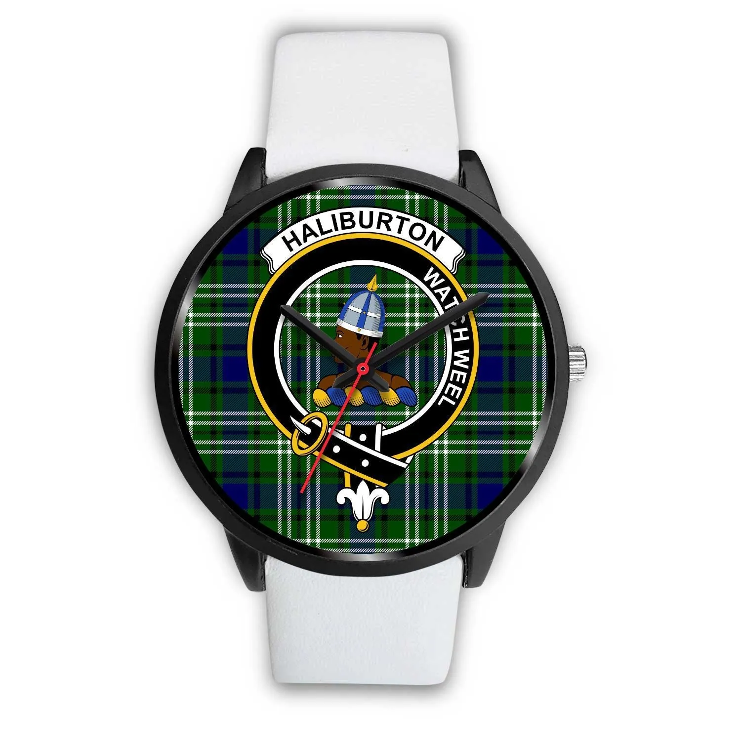 Haliburton Clan Badge Tartan Black Watch