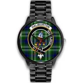 Haliburton Clan Badge Tartan Black Watch