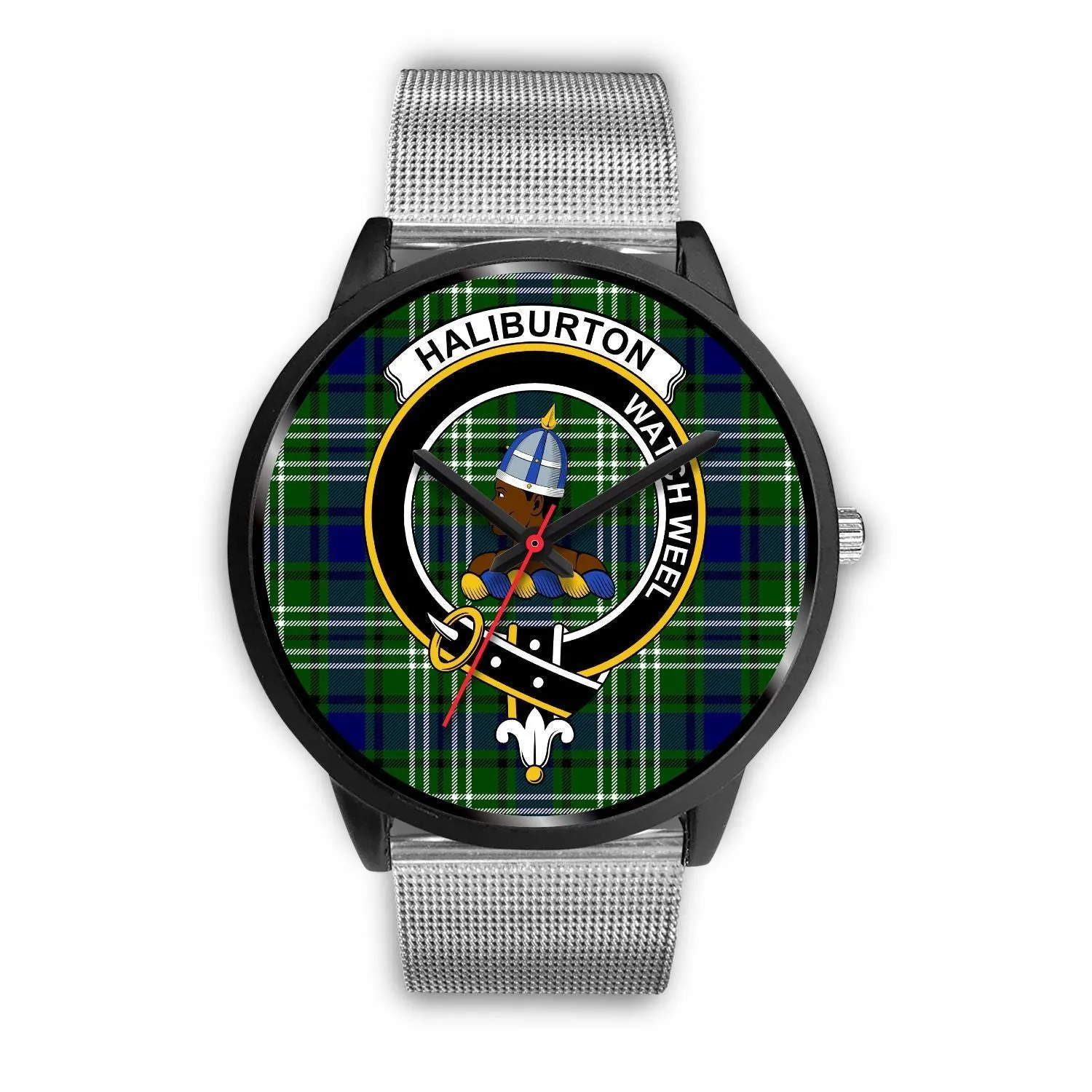 Haliburton Clan Badge Tartan Black Watch
