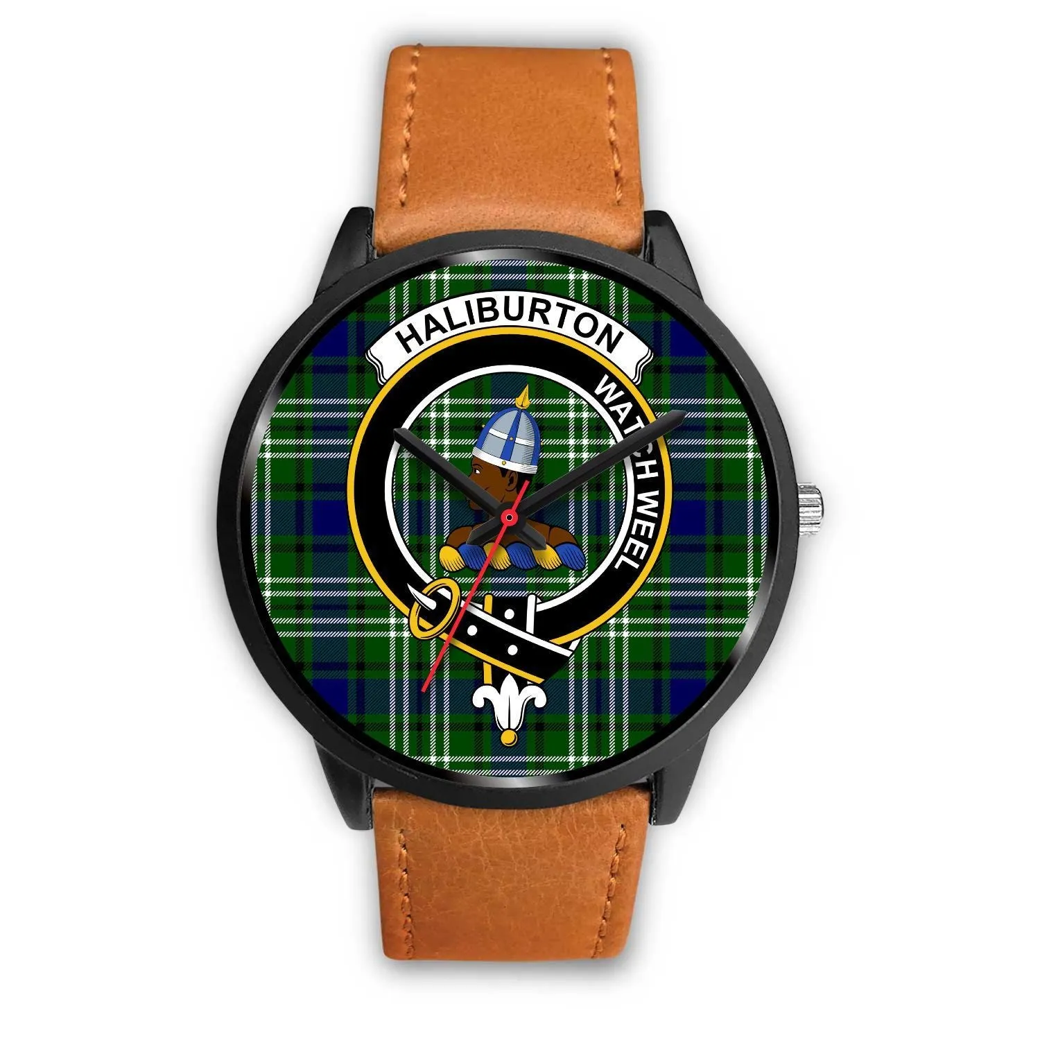 Haliburton Clan Badge Tartan Black Watch