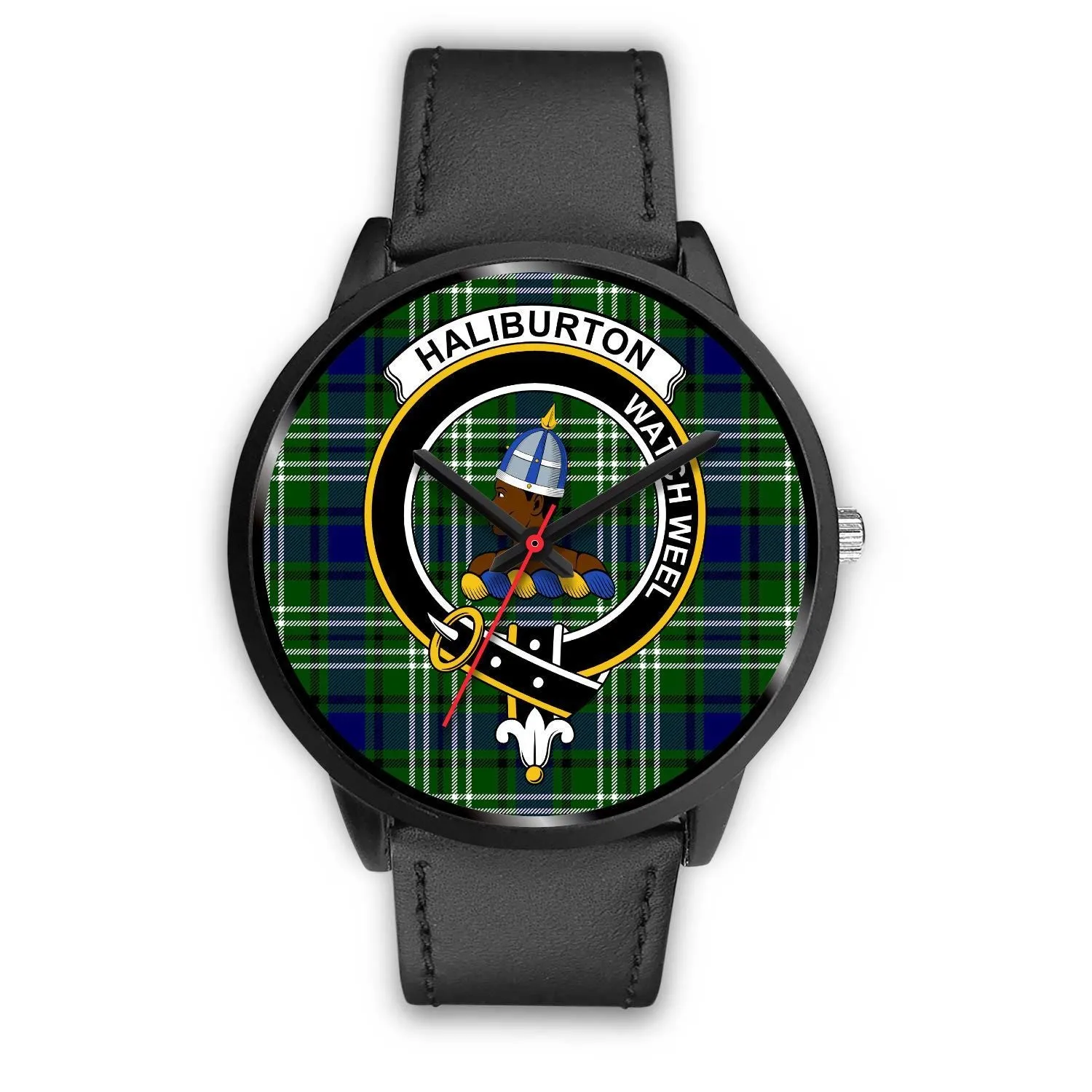 Haliburton Clan Badge Tartan Black Watch