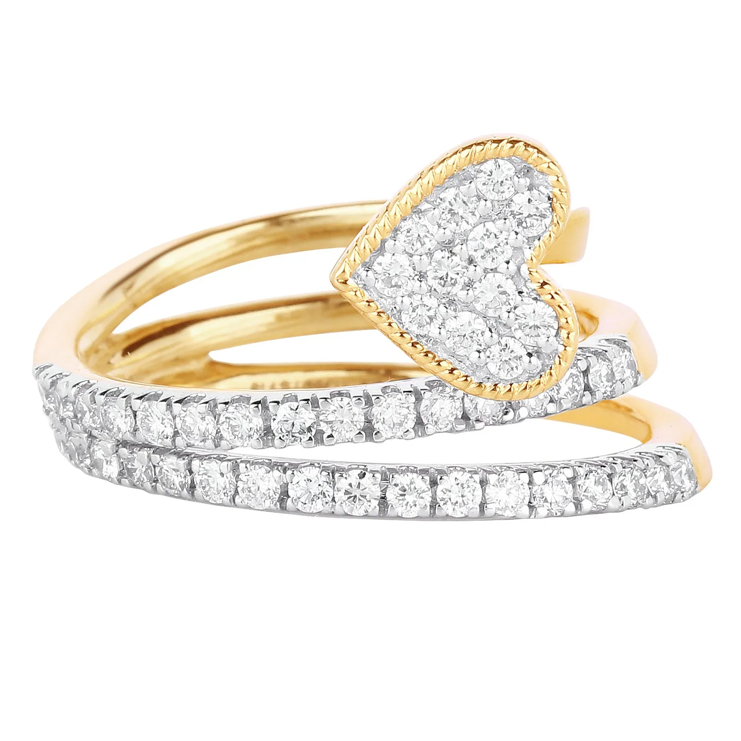 Heart Spiral Ring For Women : IJLR-2273