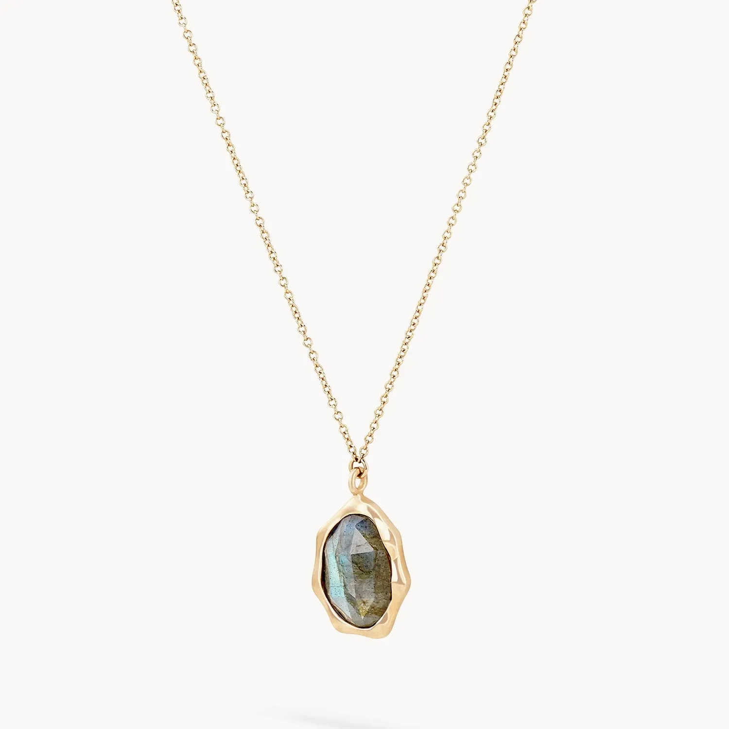 labradorite mood necklace