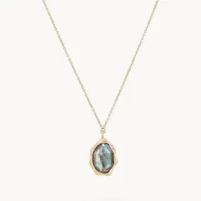 labradorite mood necklace