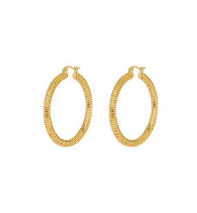 Large Spiral Hoop Earrings