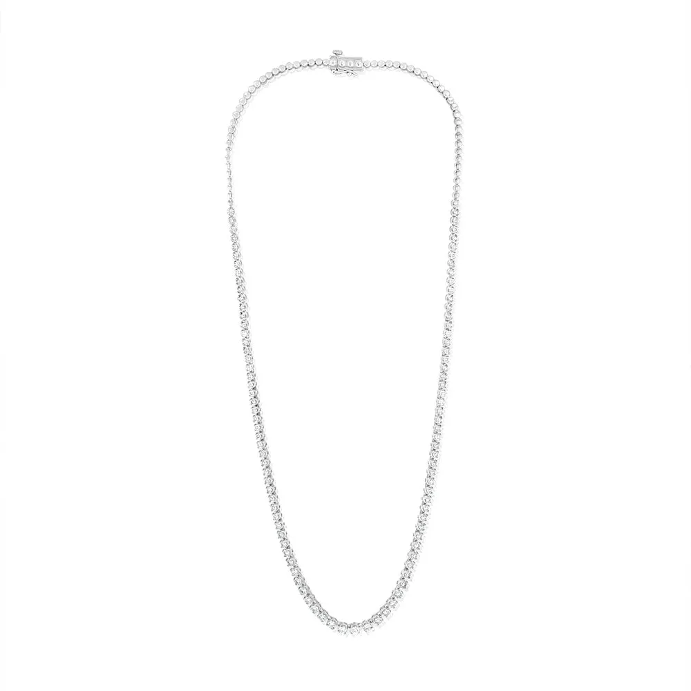 Luminesce Lab Grown Sterling Silver Necklace in 1/2 Carat Diamonds