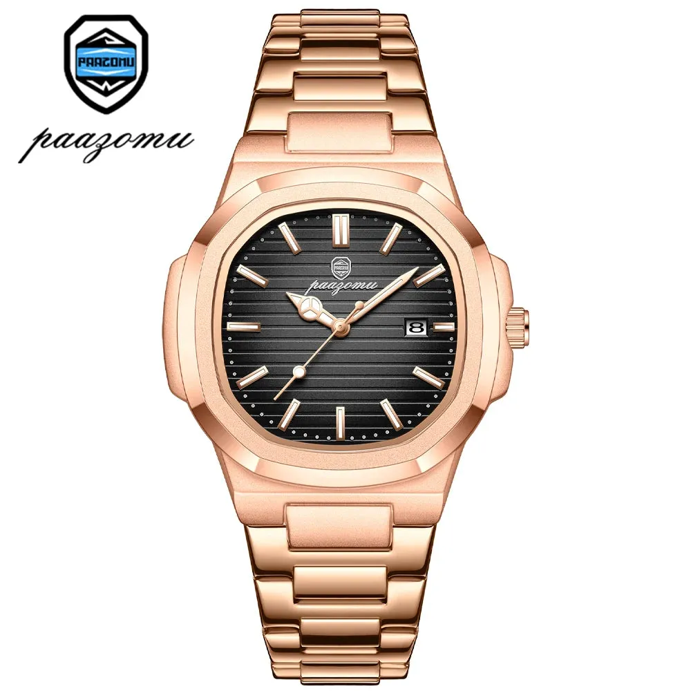 Luxury Vintage Waterproof Chronograph Quartz Wristwatch